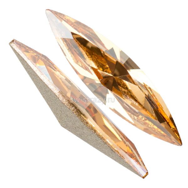 Кристаллы 4200 35.0x9.5 mm Crystal Golden Shadow